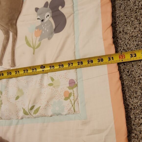 Parents Choice Girls Woodland Animal Ultra Soft Nursery Crib Blanket Bedding - Picture 7 of 7